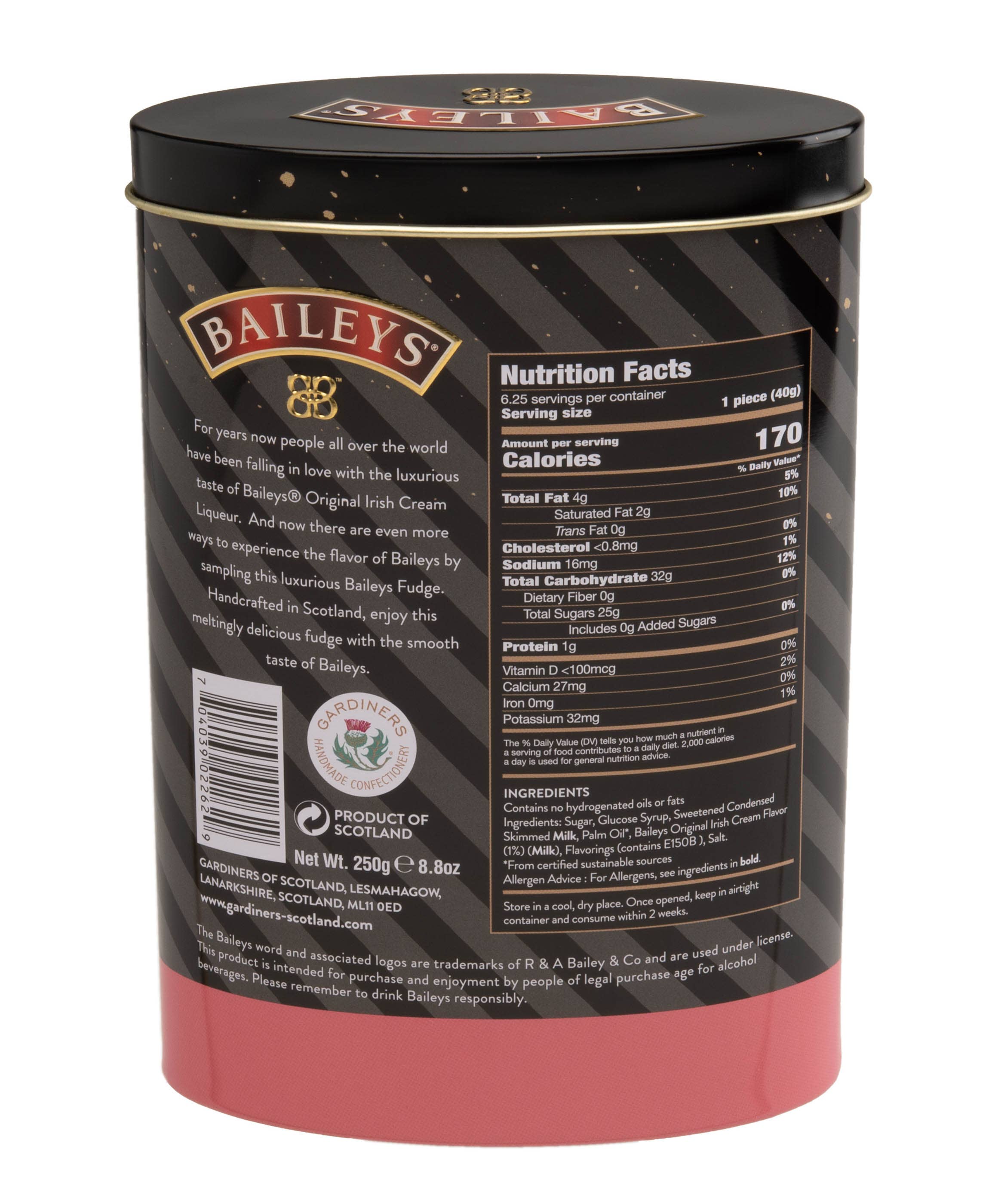 Gardiners Handmade Confectionery - Baileys Fudge Caramels Tin