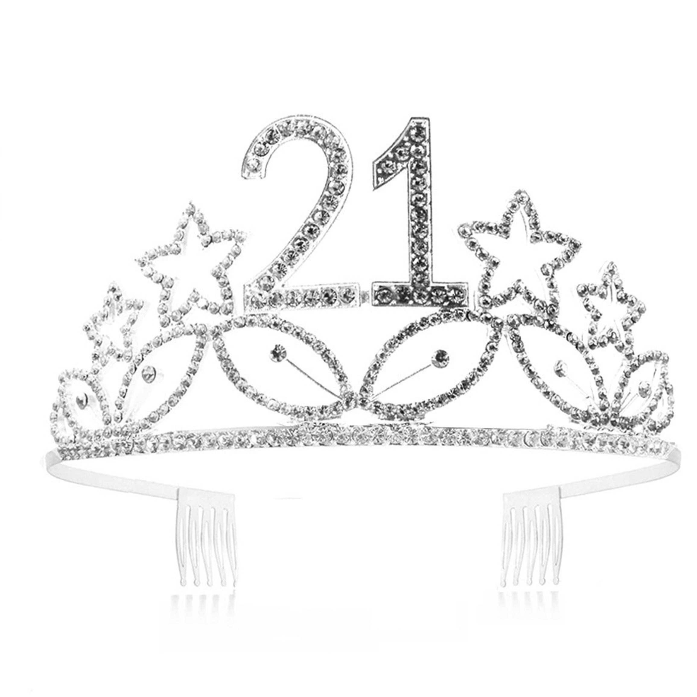 Ole - Birthday Star Rhinestone Crown Headband L3959