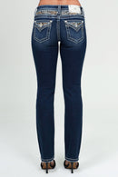Miss Me - M9541TSS- 31" MID RISE STRAIGHT LEG JEANS