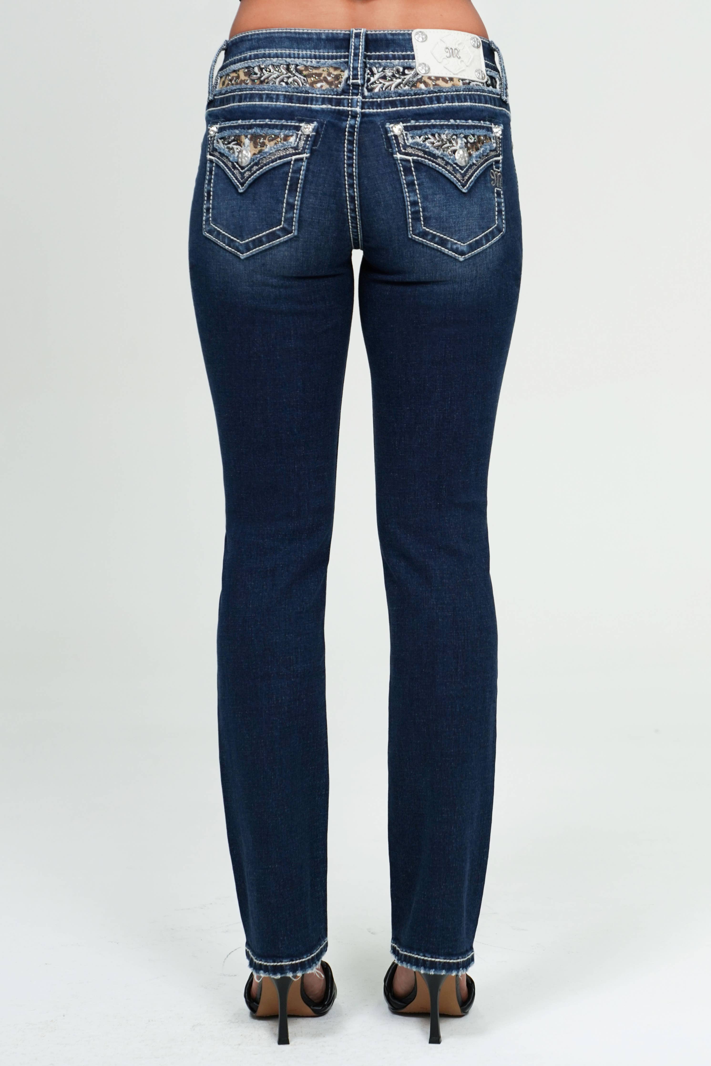 Miss Me - M9541TSS- 31" MID RISE STRAIGHT LEG JEANS