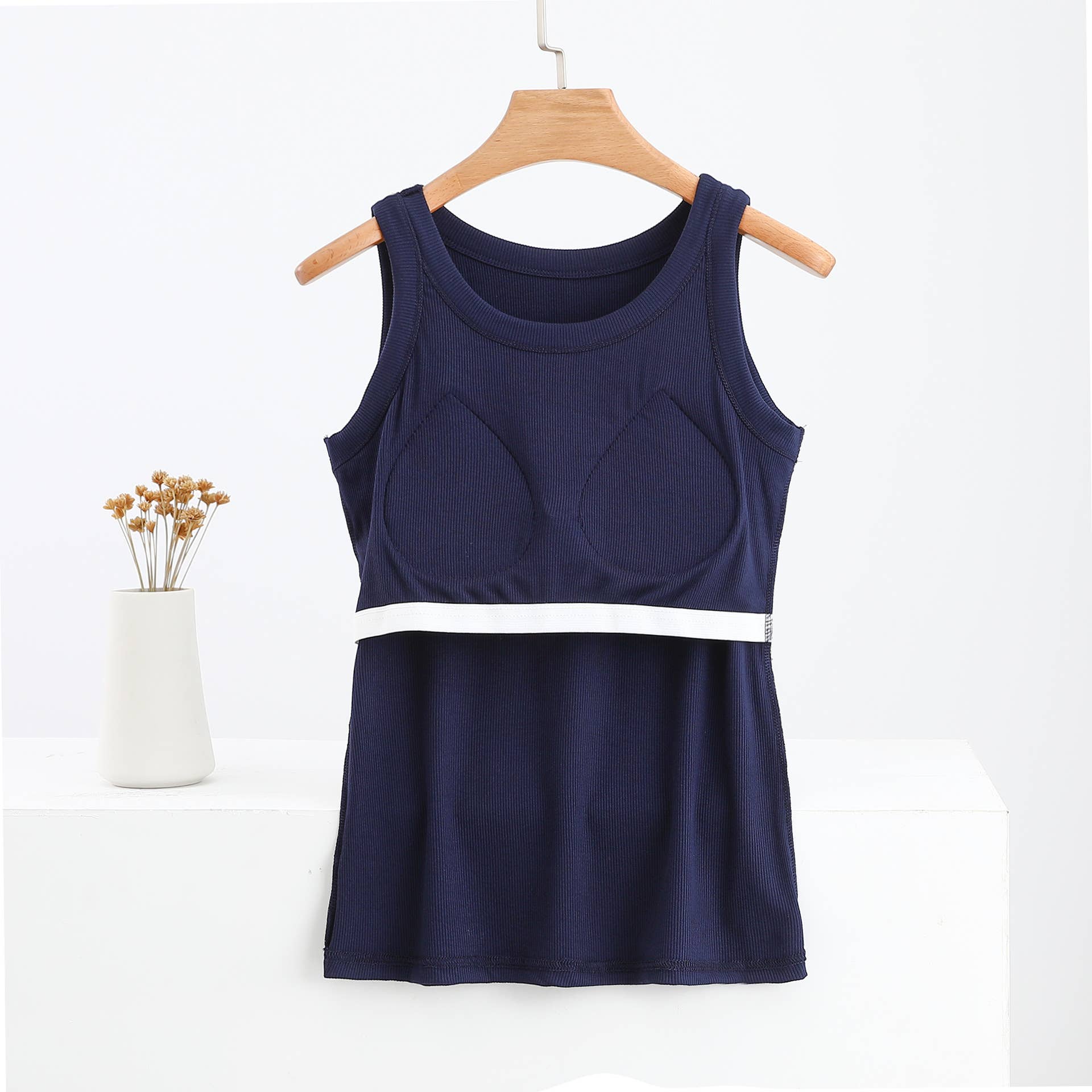 Hope & Sunshine - Ribbed Modal Padded Camisole Tank Top