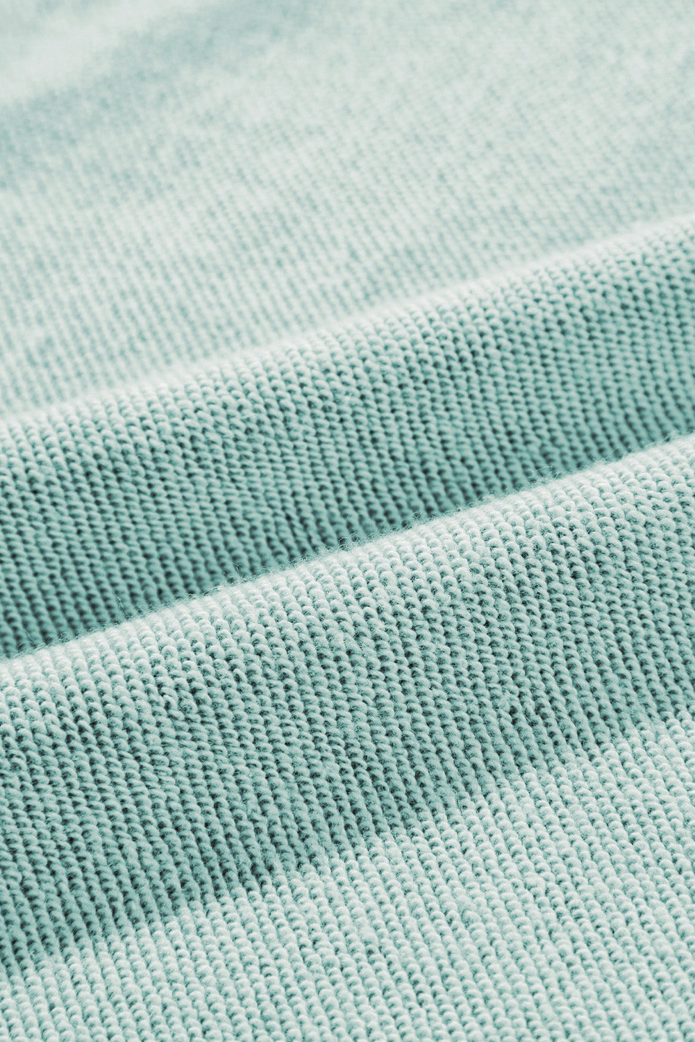 Orchid Petal Waffle Patchwork Raglan Sleeve Exposed Seam Sweatshirt