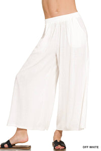 42POPS - '.....Woven Elastic Band Pants With Pocket