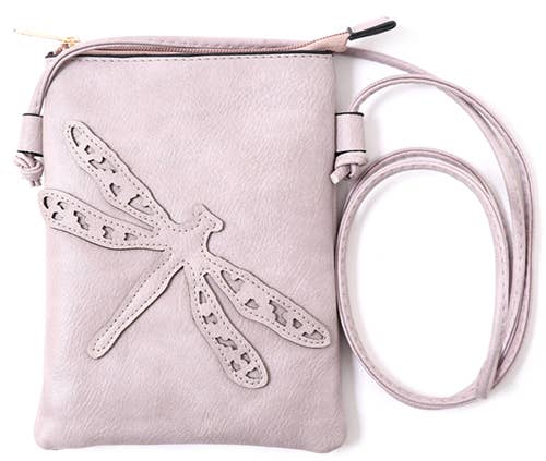 Shine Mark Accessories - Purple - Dragonfly Crossbody Bag