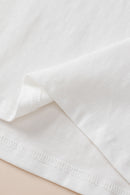Moonlight Jade Colorblock Star Patched Half Sleeve Oversized Tee