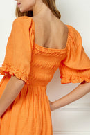 Winslow Collection - SWEET SQUARE NECK FLUTTER DRESS