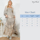 Young Threads - Rustic Bohemian: Smocked Patchwork Maxi Dress - New