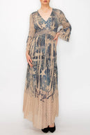 Origami Apparel ~  Lace and Crochet inspired - OLS-4658 TP/2DENIM