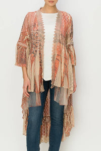 Origami Apparel ~  Lace and Crochet inspired - OLS-4508 SAVANAH Cardigan