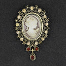Ole - Baroque Portrait Brooch PA3504