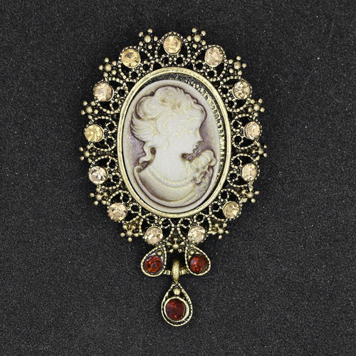 Ole - Baroque Portrait Brooch PA3504