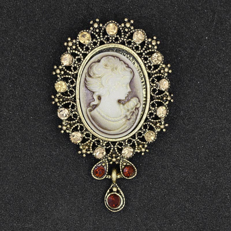 Ole - Baroque Portrait Brooch PA3504