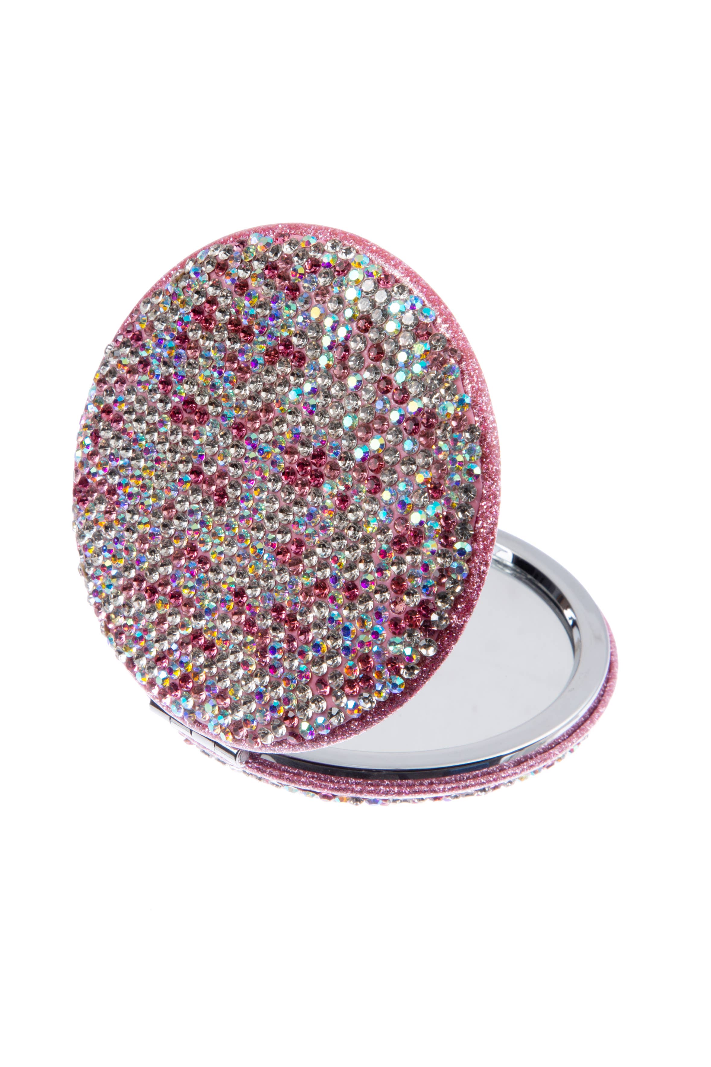 Ole - Circle Rhinestone Folding Makeup Mirror