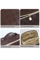 42POPS - ..SI-25928 Vegan Leather Checkered Makeup Bag