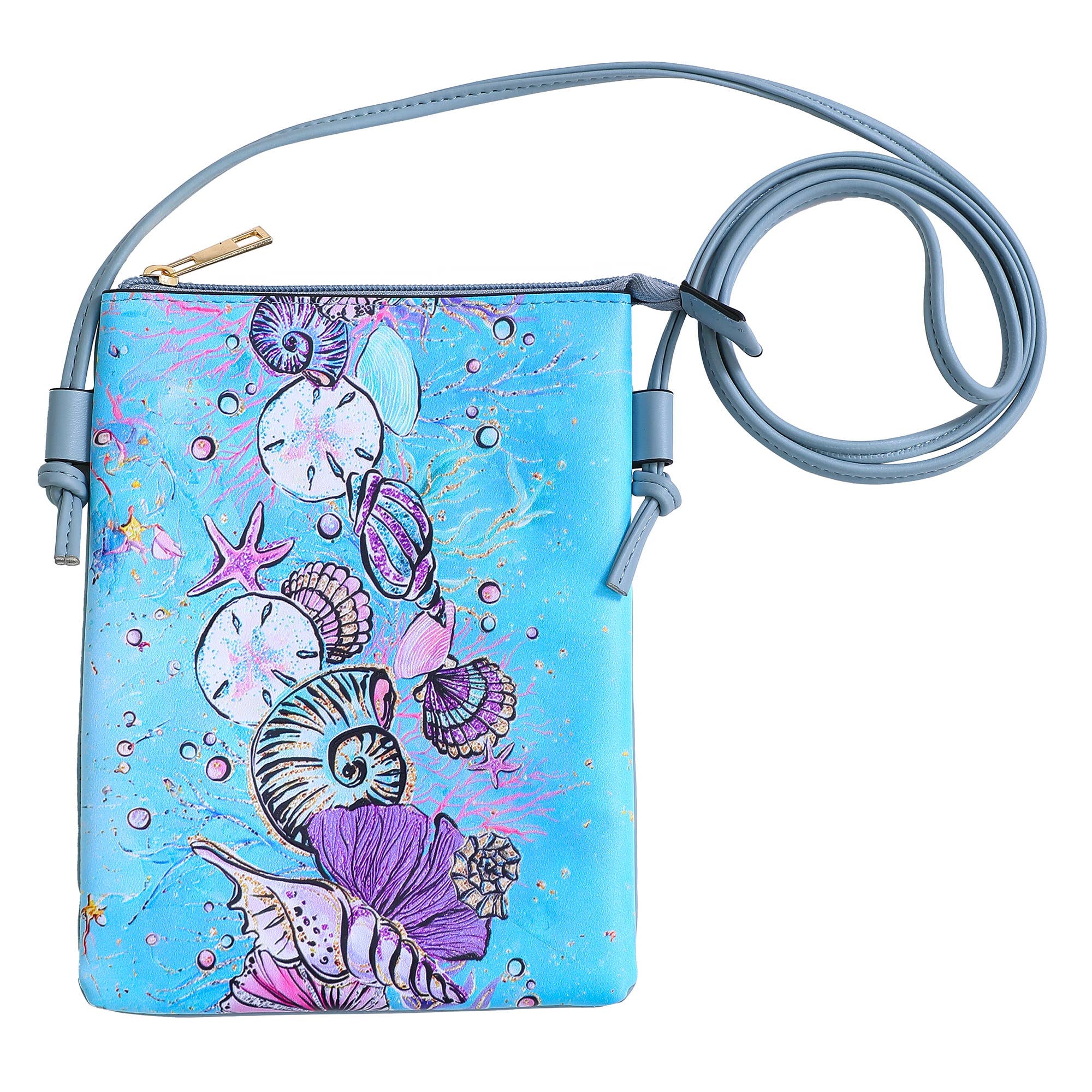 Shine Mark Accessories - Colour Print Cellphone Bag - Sea Shells