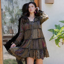 Young Threads - Artisan Embroidered Jhabla Shirt Dress in Mixed Motifs