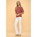 Perseption - VERTICAL YOKE CUFF DOLMAN KNIT SWEATER