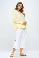 Focus Fashion - Relaxed Long Sleeve T-Shirt Supima Cotton -SC142