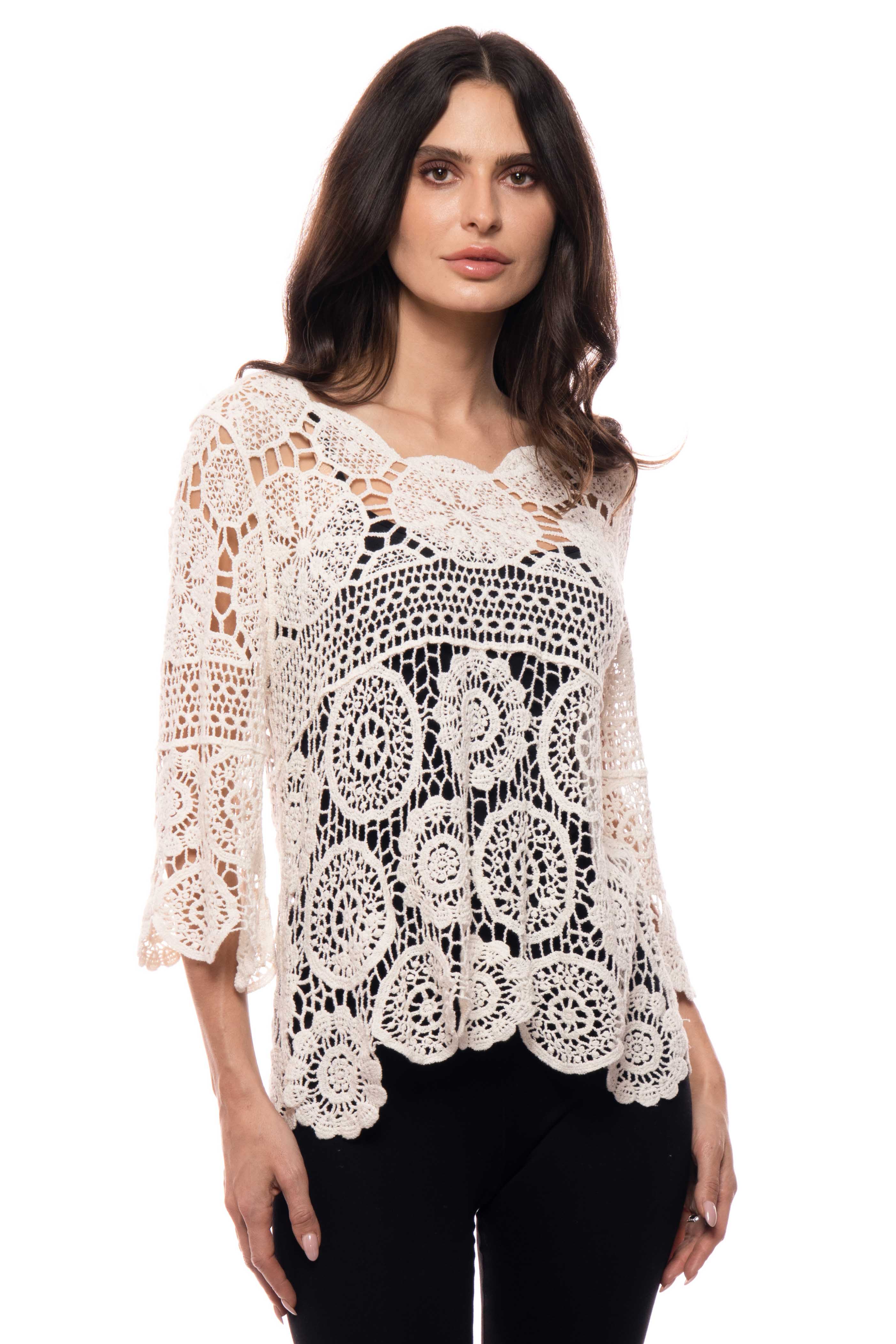 Adore - AM0711 Crochet Lace Blouse