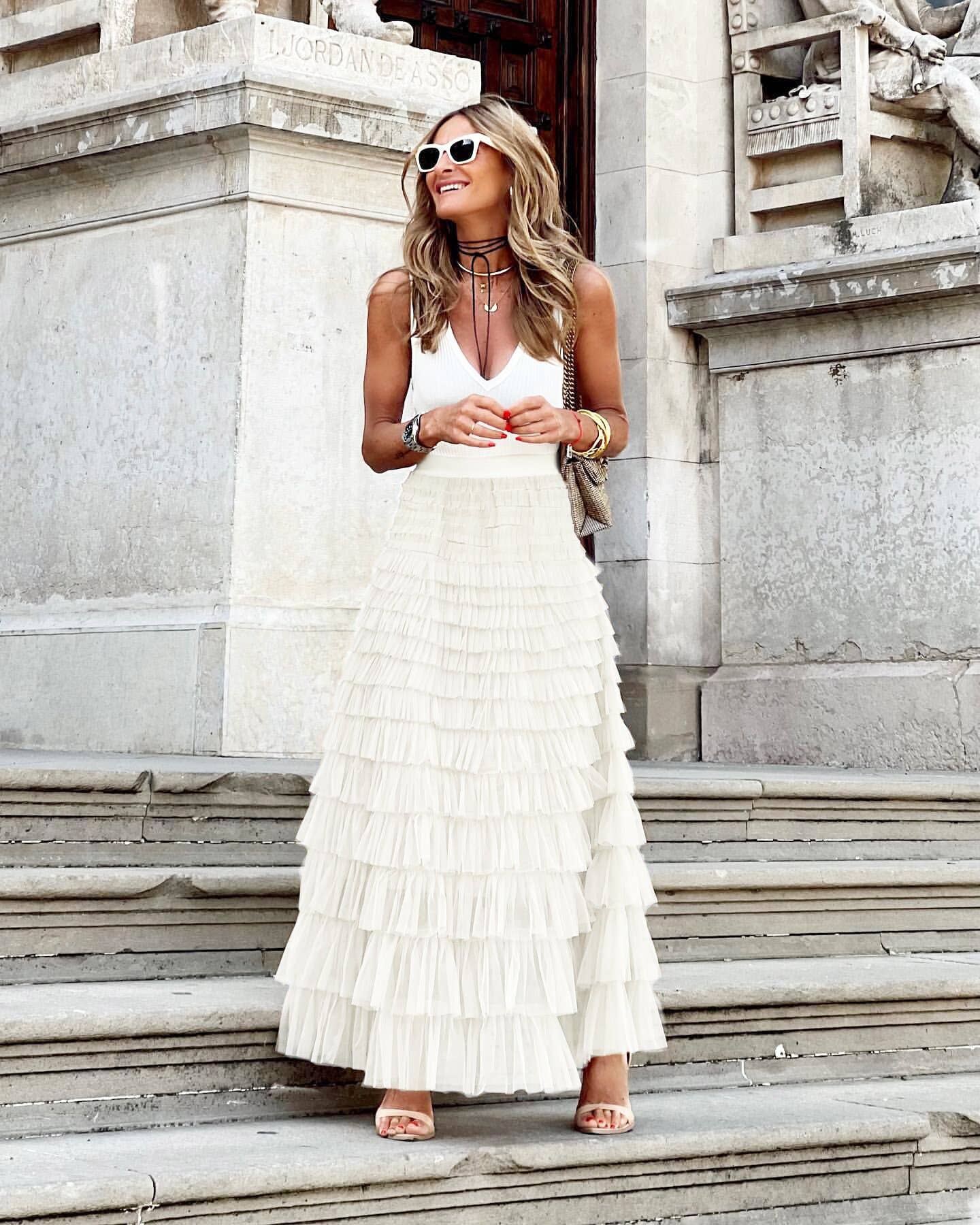 Hope & Sunshine - Mesh Tiered Skirt