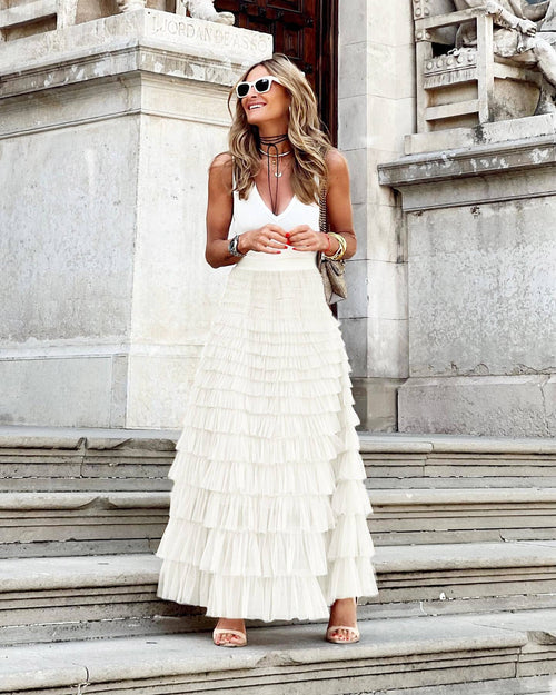 Hope & Sunshine - Mesh Tiered Skirt