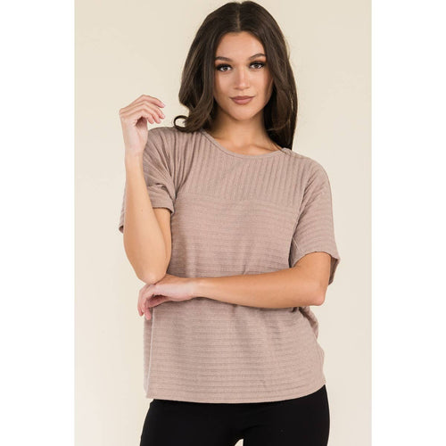 Perseption - VERTICAL YOKE CUFF DOLMAN KNIT SWEATER