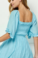 Winslow Collection - SWEET SQUARE NECK FLUTTER DRESS