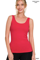 42POPS - ",,,..._ 2 Way V-neck/Scoop neck Seamless Tank