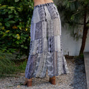 Young Threads - Retro Revival Long Flared Patchwork Pants (New Color)