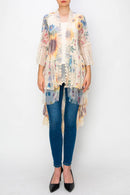 Origami Apparel ~  Lace and Crochet inspired - OLS-4508 BG/S FL