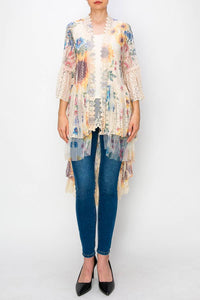 Origami Apparel ~  Lace and Crochet inspired - OLS-4508 BG/S FL