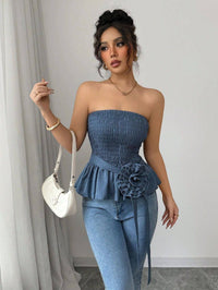 Hope & Sunshine - Solid Color Strapless Tube Top