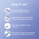 Belle Aroma® - FlashScent® USB Diffuser - Blue, Lavender Essential Oil