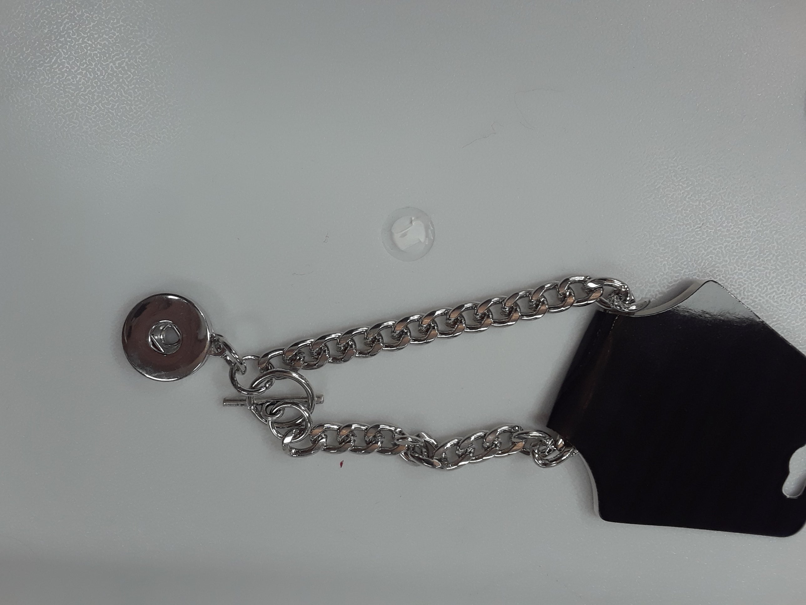 Silver Snap Charm Bracelet