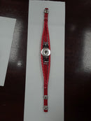 Red  3 Strand Snap Closure Sandy Snap