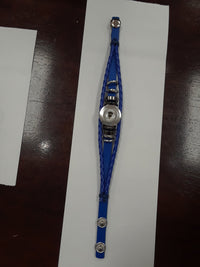 Blue  3 Strand Snap Closure Sandy Snap