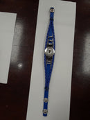 Blue  3 Strand Snap Closure Sandy Snap