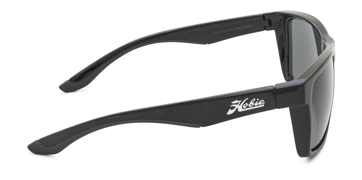 Hobie Cove Float Polarized Sunglasses – Shiny Black Frame / Grey Lens