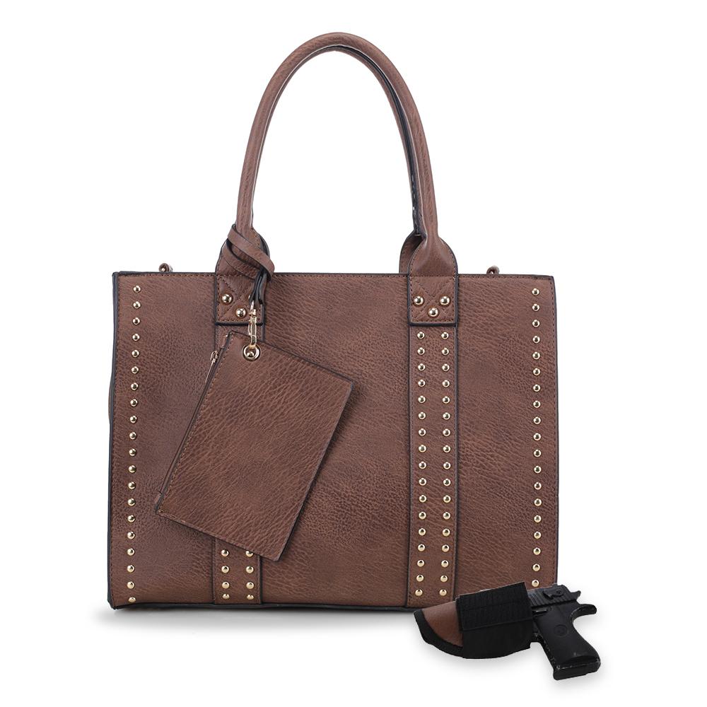 Jessie & James Kate Concealed Carry Lock and Key Satchel with Coin Pouch #C4032L