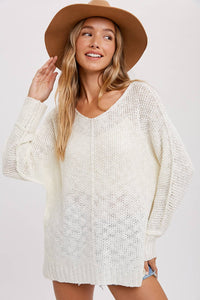 Bluivy - REVERSE SEAM LOOSE FIT SWEATER