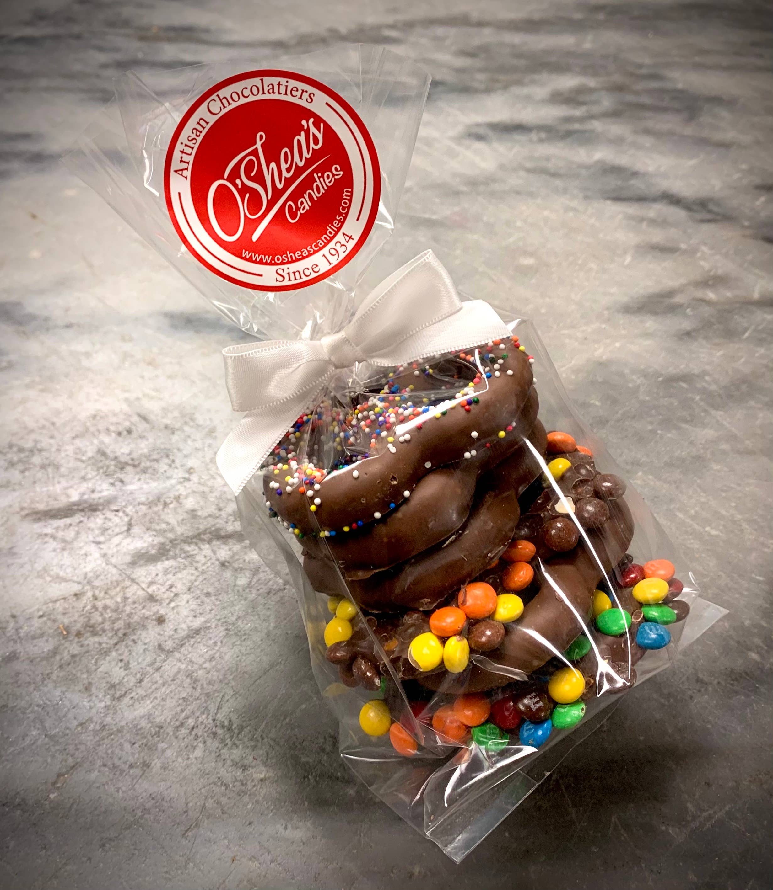 Gourmet Decorated Pretzel Stacks 6PK w/ Bow 🥨