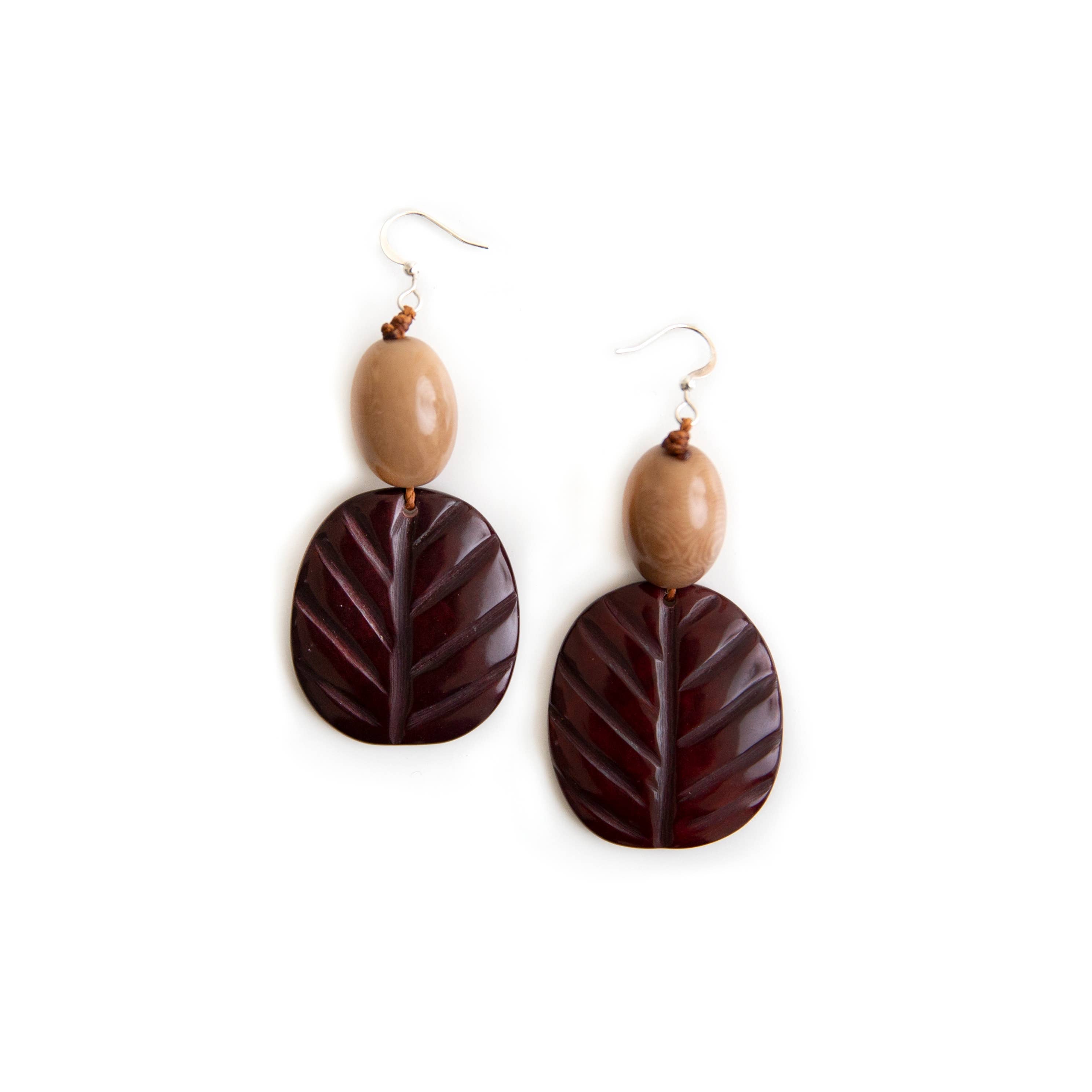 Tagua Organic Jewelry - Ivy Earrings