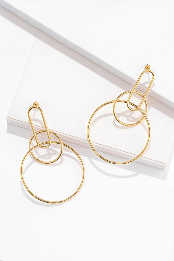 Speak For Yourself Link Hoop Earrings