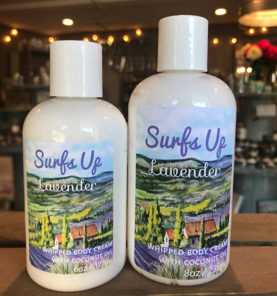 Surfs Up Candle - Lavender Body Cream- BOTTLE