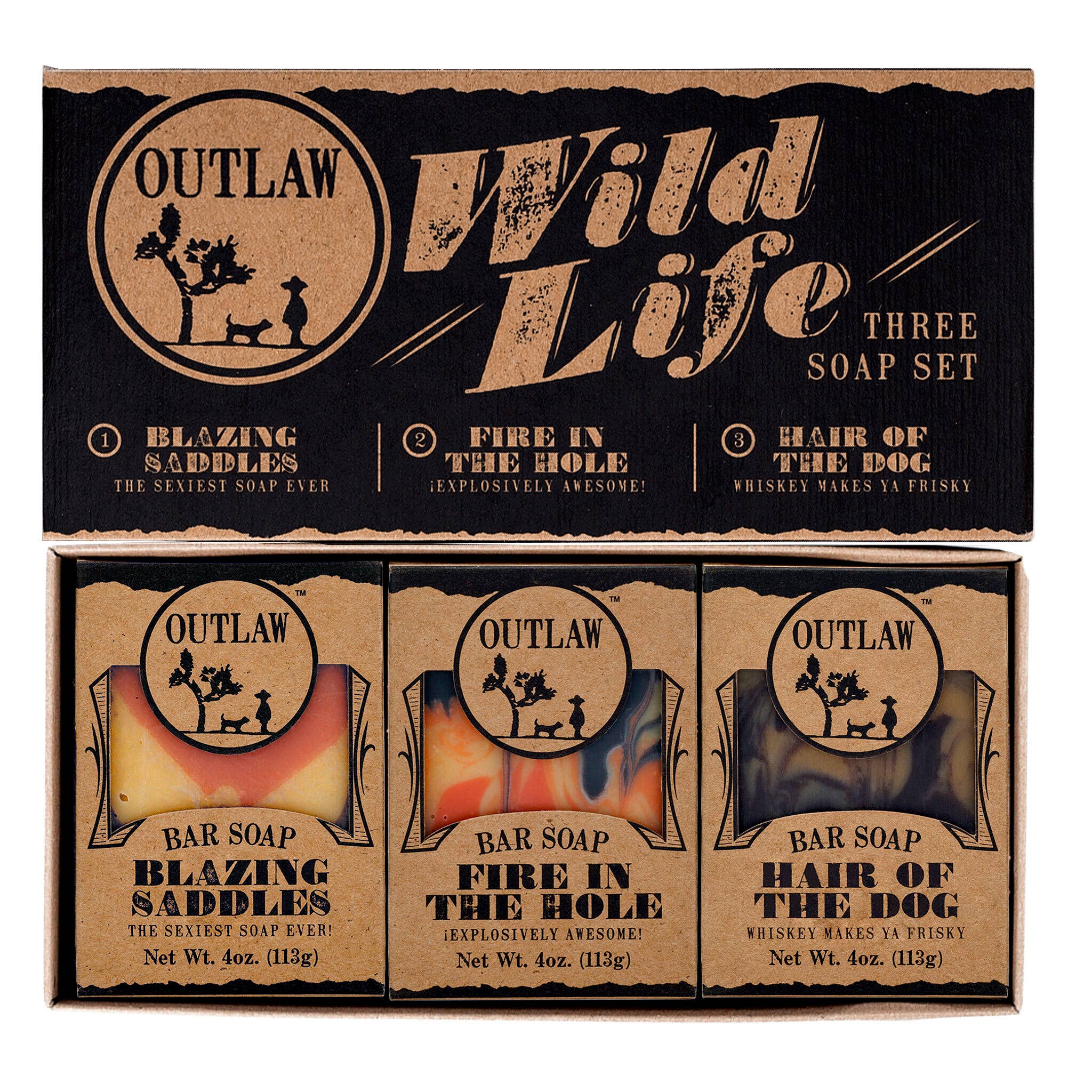 Outlaw Wild Life Western Handmade Bar Soap Gift Set