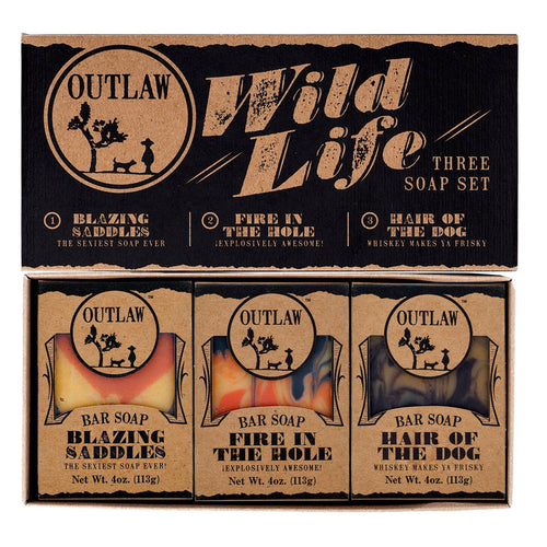 Outlaw Wild Life Western Handmade Bar Soap Gift Set