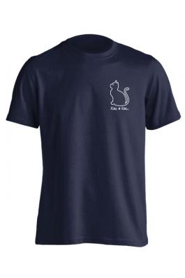 KITTIE KITTIE - PEACE, LOVE, KITTIES Gildan 6.0 OZ NON-POCKET SHORT SLEEVE, NAVY BLUE