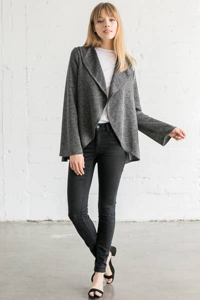 Chris & Carol Apparel - Solid Knit Bolero Jacket