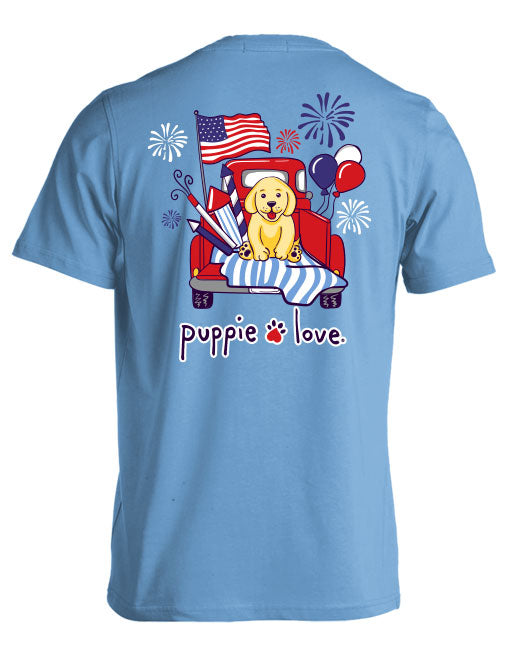 Puppie Love - Patriotic Truck Pup