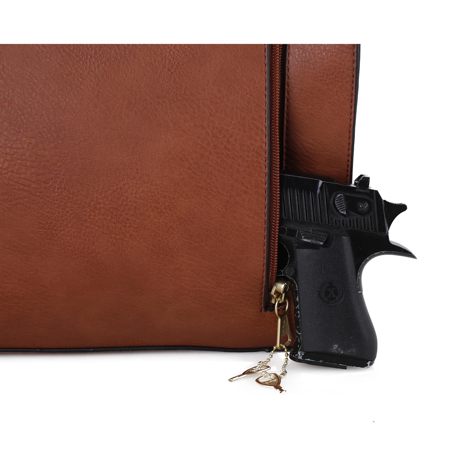 Jessie & James Kate Concealed Carry Lock and Key Satchel with Coin Pouch #C4032L